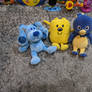 Blue, Wubbzy and Pablo chilling together on my rug