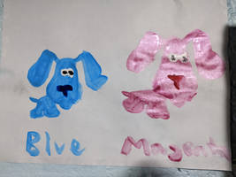 A Blue and Magenta painting I made