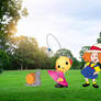 Three Kristen Bone Nelvana Characters hanging out