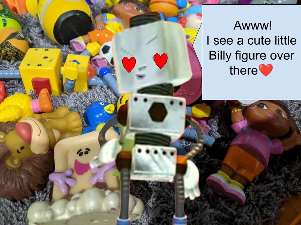 Screwy sees that Billy figure