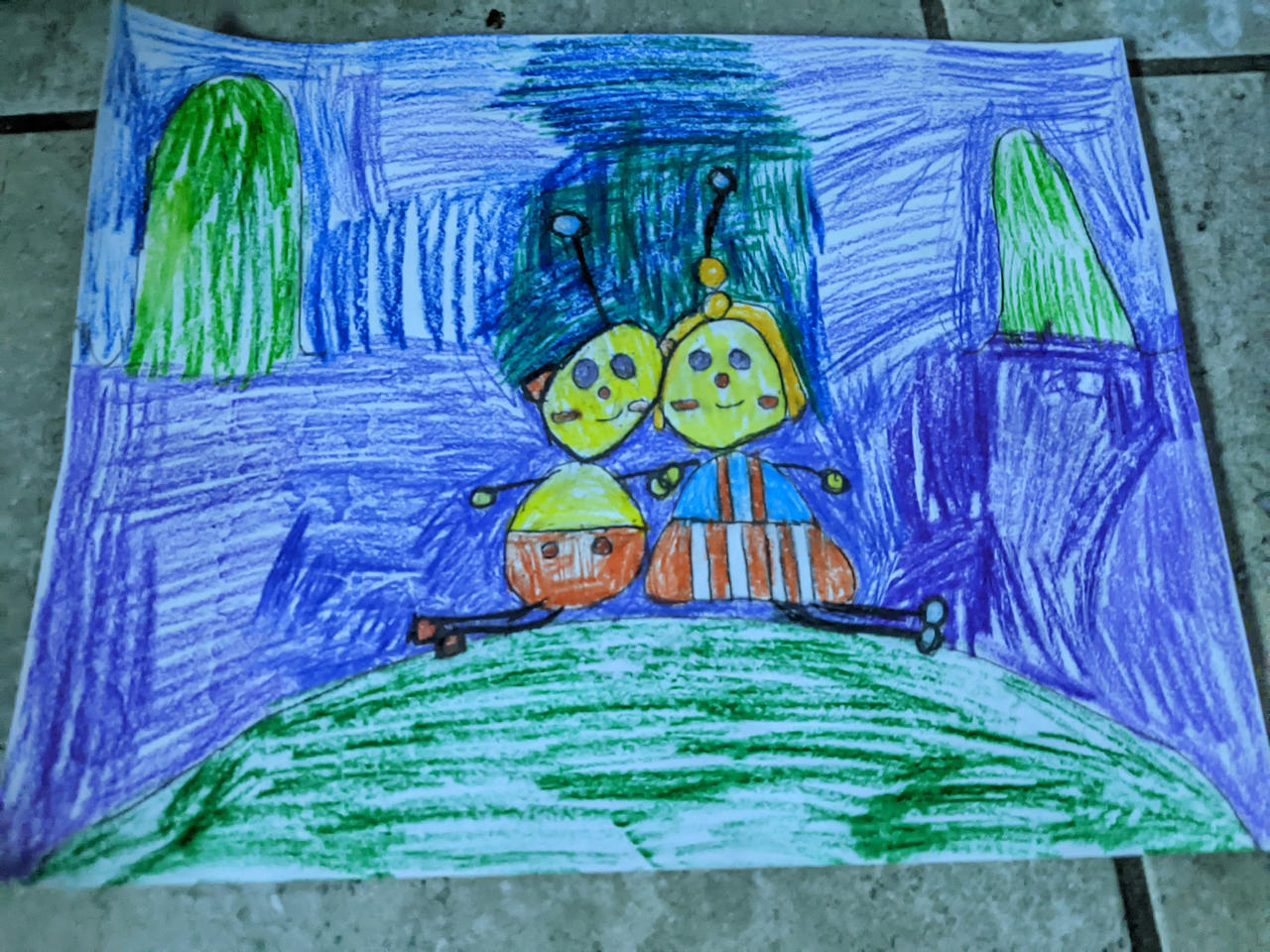 Olie and Pollie's hilltop love