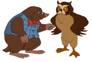 Mr. Mole and Mr. Owl PNG