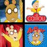 Arthur hates Caillou and likes his show