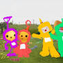 Olie, Pollie, JoJo, and Skeebo in Teletubbyland