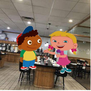 Quincy and Annie at Canary's