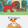 Kipper loves Clifford The Big Red Dog