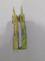 Laa Laa and Dipsy kiss drawing