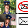 Postman Pat hates no mail and likes mail