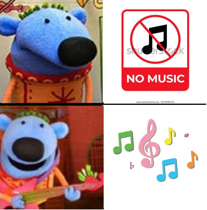 Jack (JBMS) hates no music and likes music