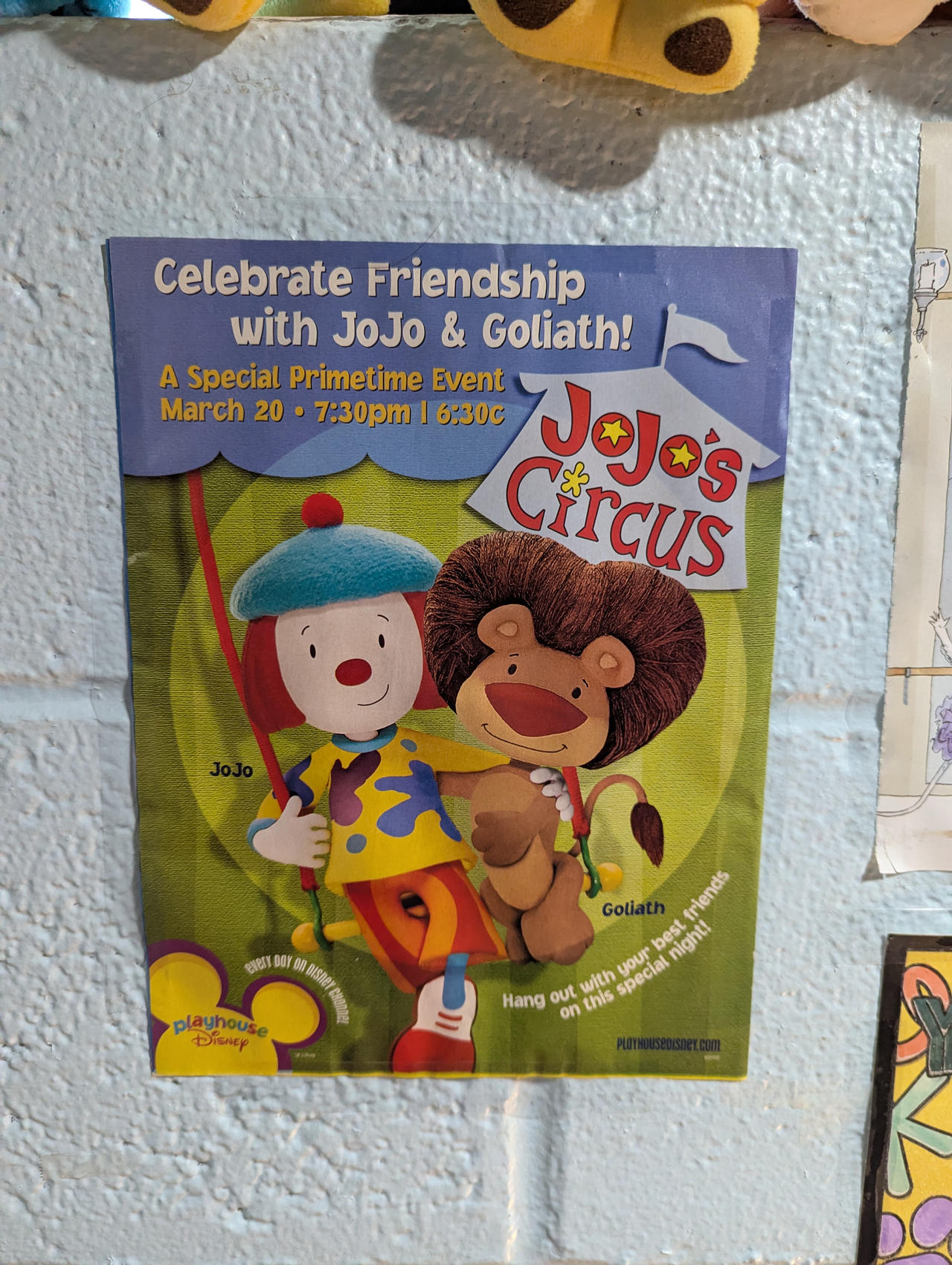 JoJo's Circus Print Ad On My Wall