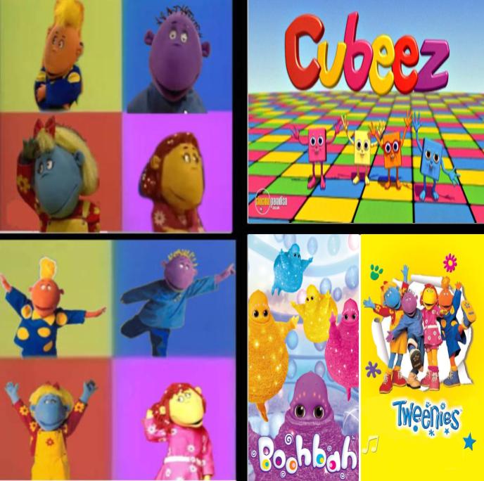 Tweenies hates Cubeez and likes Boohbah and them