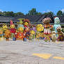FATF and ITNG Characters at a garden center