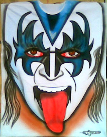 GENE SIMMONS KISS AIRBRUSHED