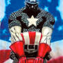 CAPTAIN AMERICA AIRBRUSHED