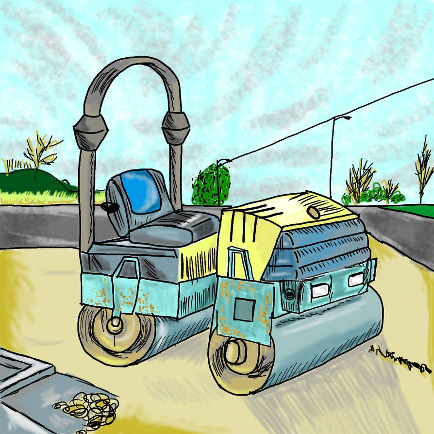 Road Roller by artistmarianhayes on DeviantArt