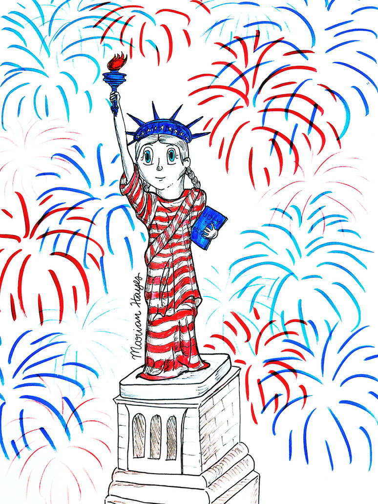 Liberty Deviantart Statue of Liberty (4th of July Edition) by artistmarianhayes on DeviantArt
