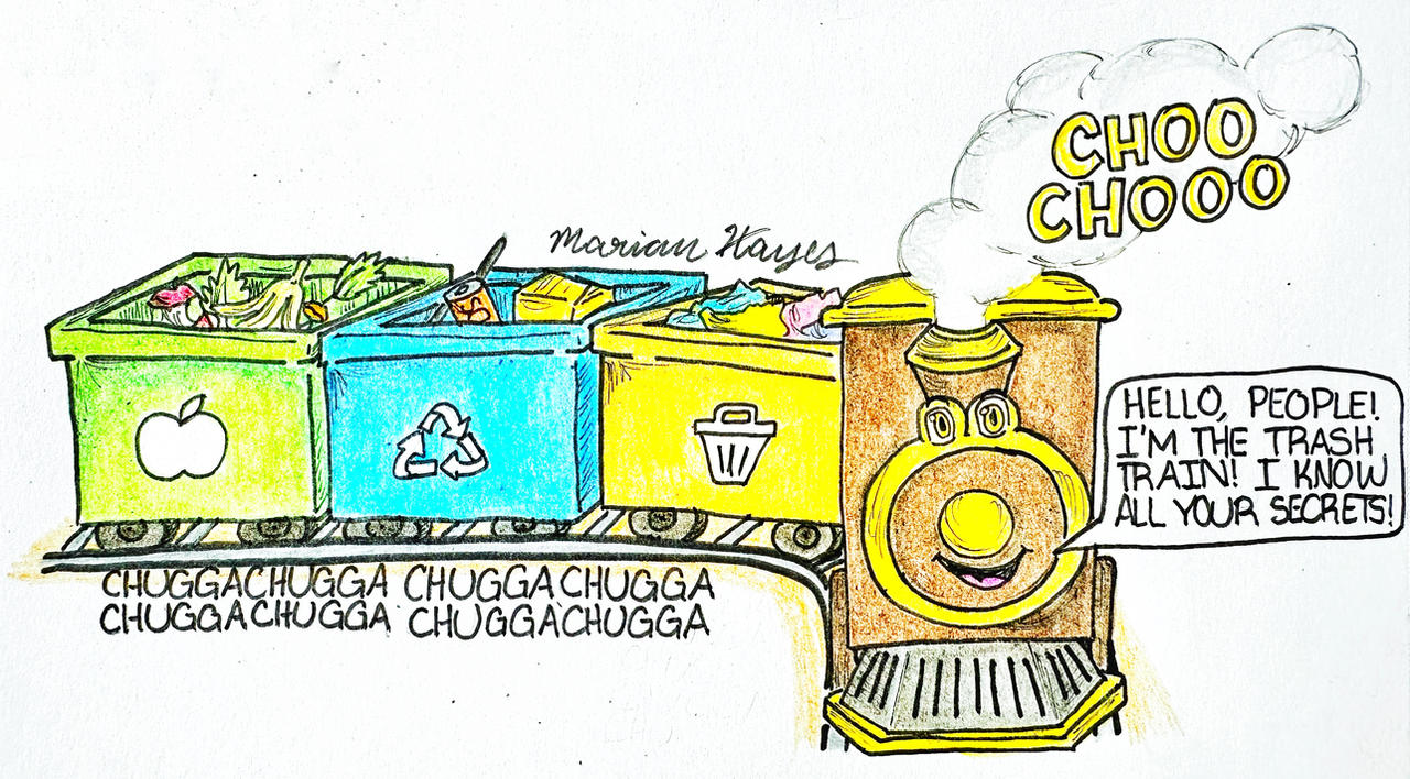Clutter Train The Trash Train by artistmarianhayes on DeviantArt