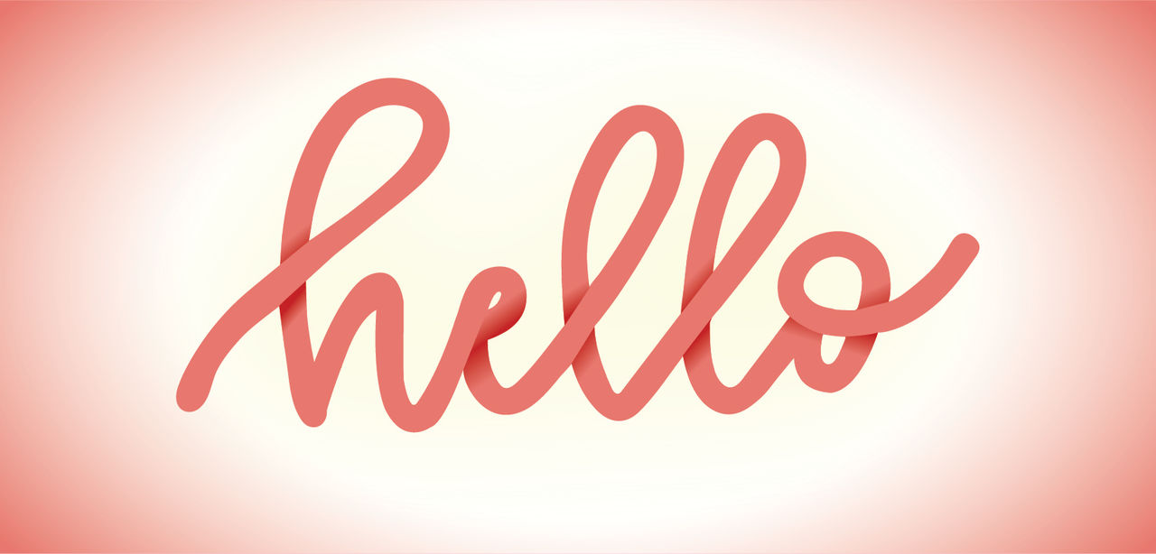 Hello Gradient Lettering by PleasantNonsense on DeviantArt