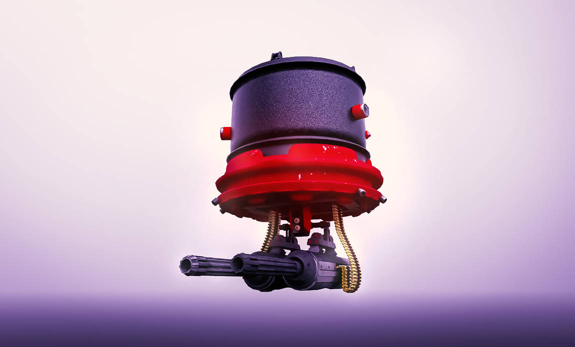 Floating Turret by 3dDejoDesign on DeviantArt