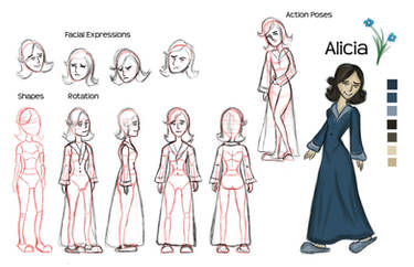 Alicia Model Sheet