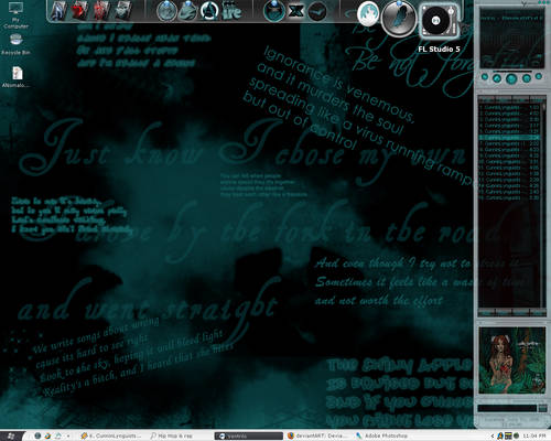 My Teal Desktop