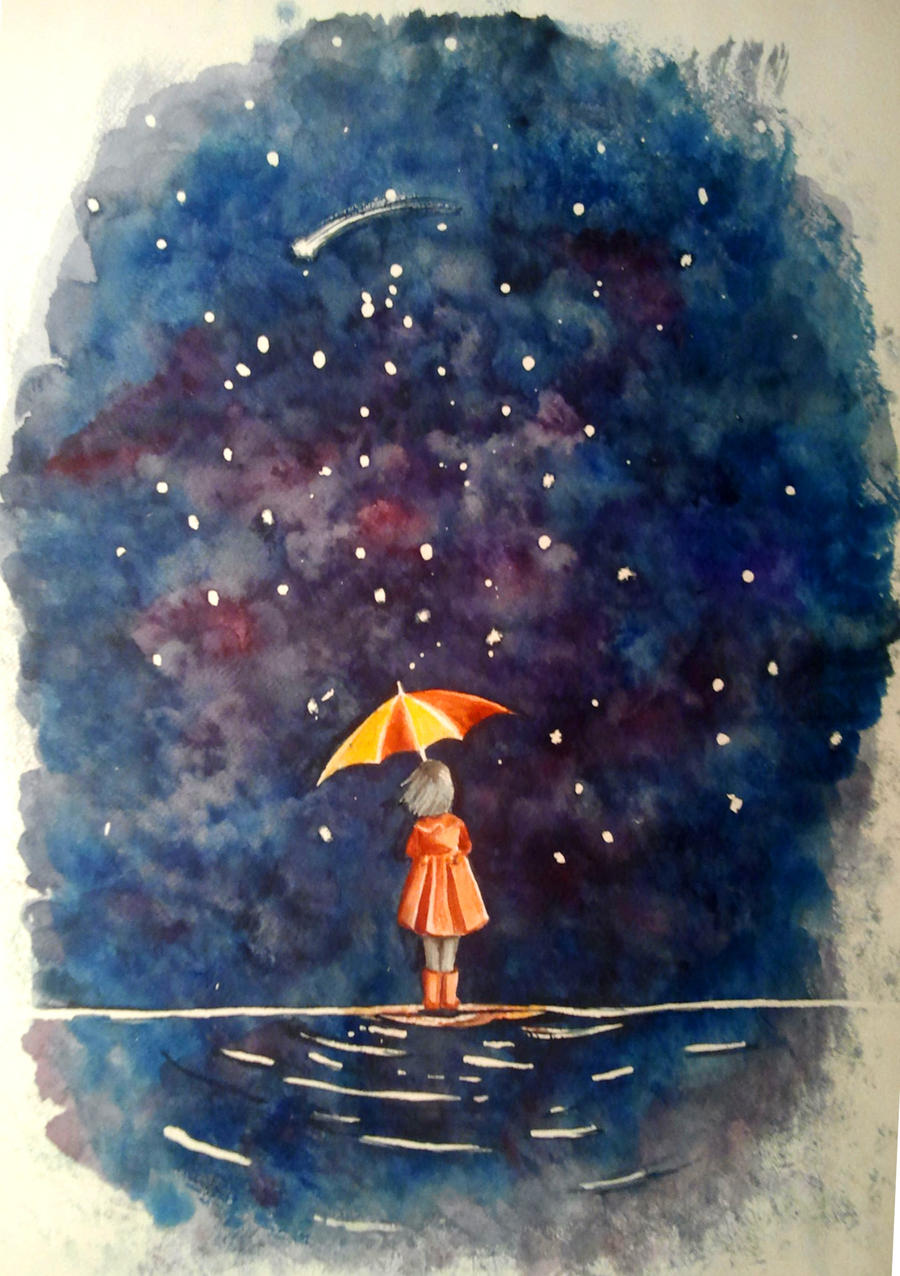 Girl with umbrella
