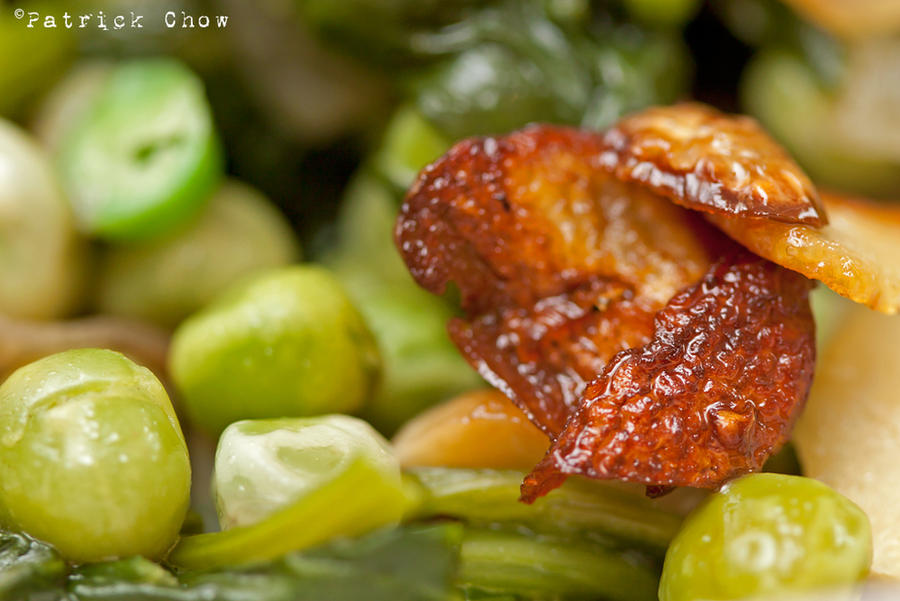 Garlic on peas by patchow Garlic on peas by patchow