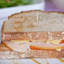 Ham, cheese sandwich