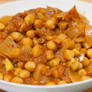 Curried chickpeas 1