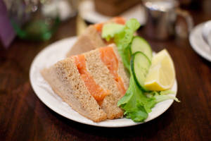 Smoked salmon sandwich by patchow Smoked salmon sandwich by patchow