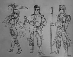 Soul Calibur: Xianghua, Maxi, and Kilik.
