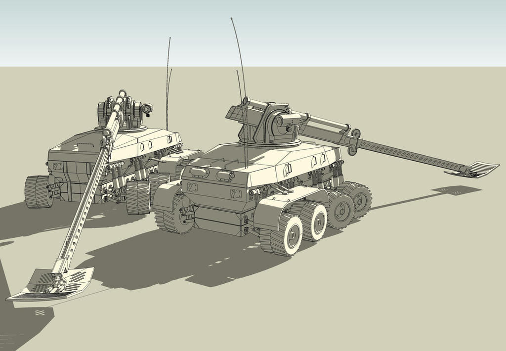 Military mine detector concept