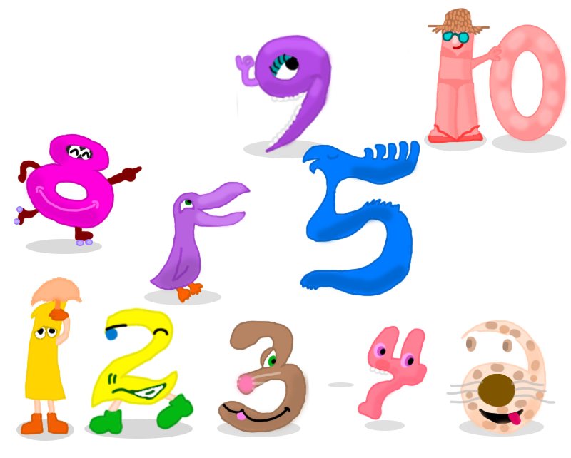 Number Creatures by MiitopianOliveDA on DeviantArt