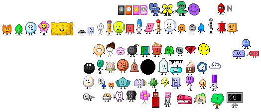 Pixilart - BFDI Characters by robosofie