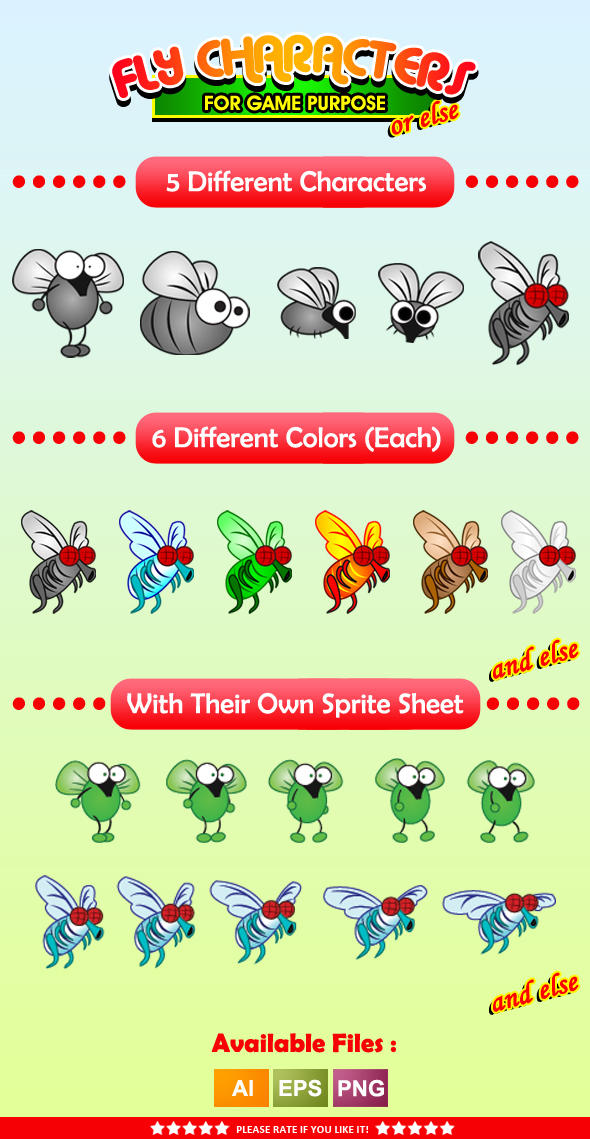 Fly Characters by erkoudesign on DeviantArt