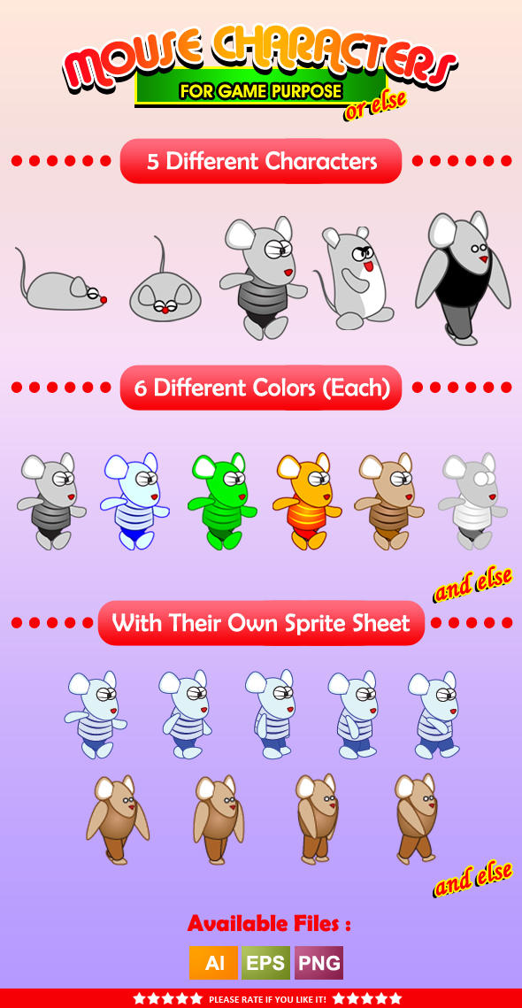 Mouse Characters by erkoudesign on DeviantArt