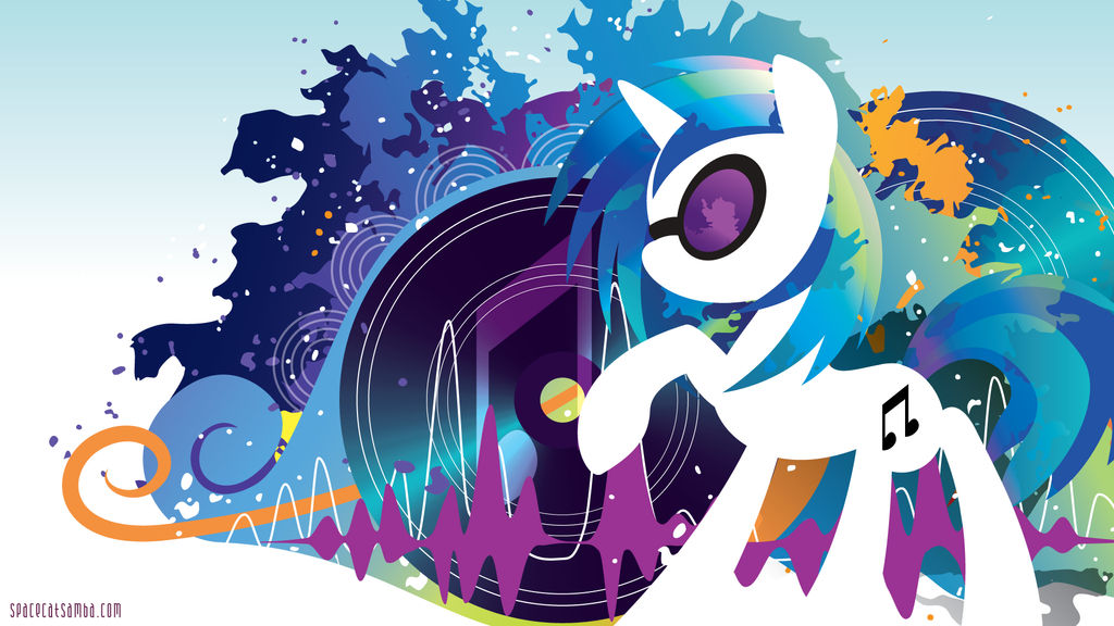 Vinyl Scratch Silhouette Wall