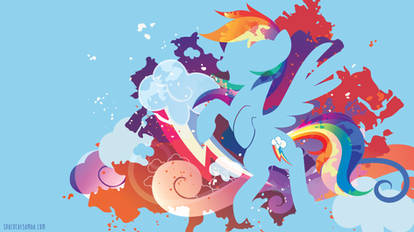 Rainbow Dash Silhouette Wall