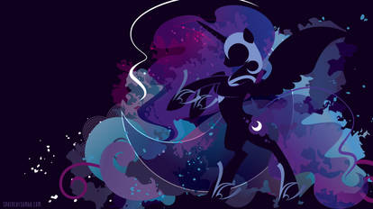 Nightmare Moon Silhouette Wall