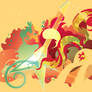 Sunset Shimmer Silhouette Wall
