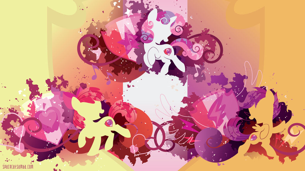 Cutie Mark Crusaders Cutie Marked Silhouette Wall