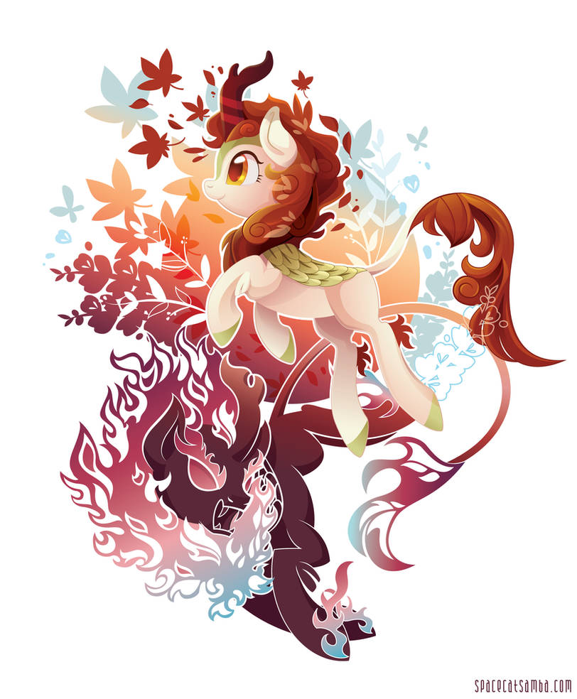 Autumn Blaze - White by SambaNeko