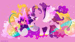 Pipp Petals Silhouette Wall by SambaNeko