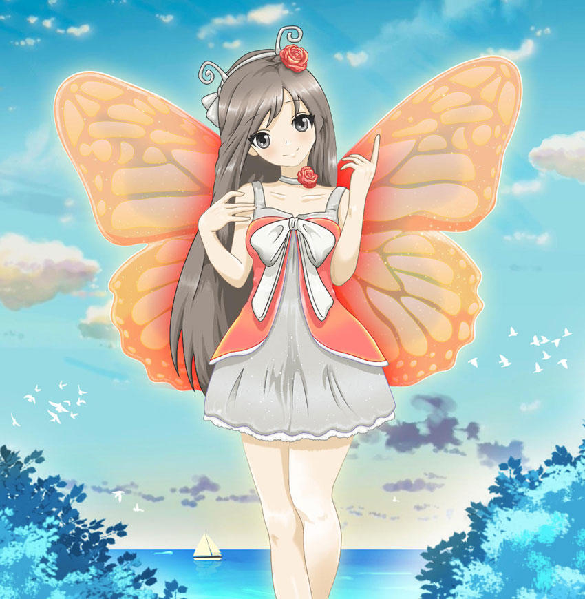 Cute Anime Girl Has Butterfly Wings By Ayanokoji-Kun On Deviantart