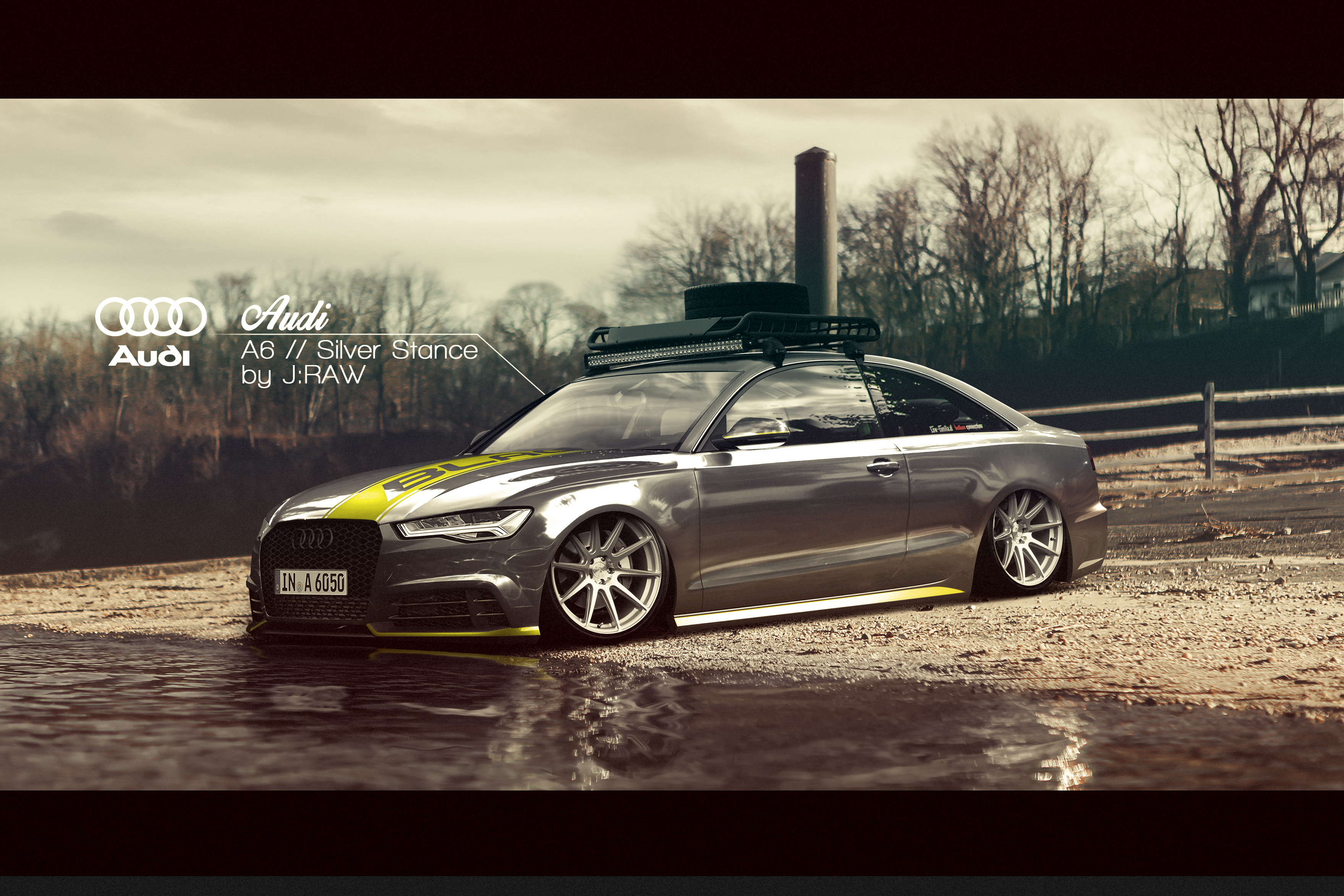 Audi A6 // Silver Stance ( +Black Ver. )