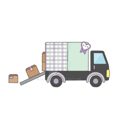KAWAII PASTEL clipart | Moving truck by LilyLota on DeviantArt