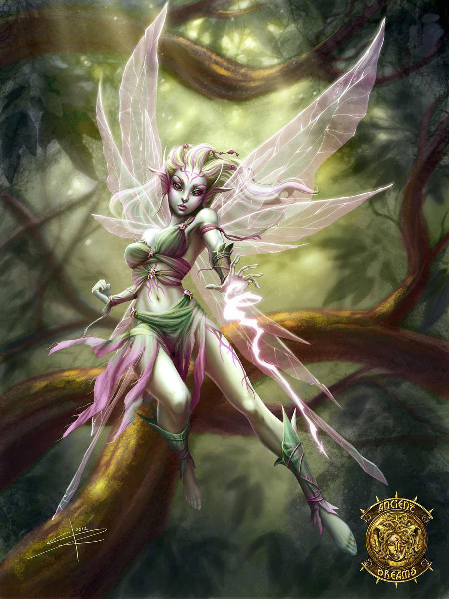 Pixie game card colored