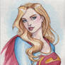 Supergirl watercolor