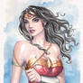 Wonder Woman bust Watercolor