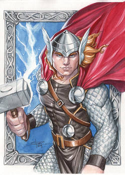 Thor in Watercolor